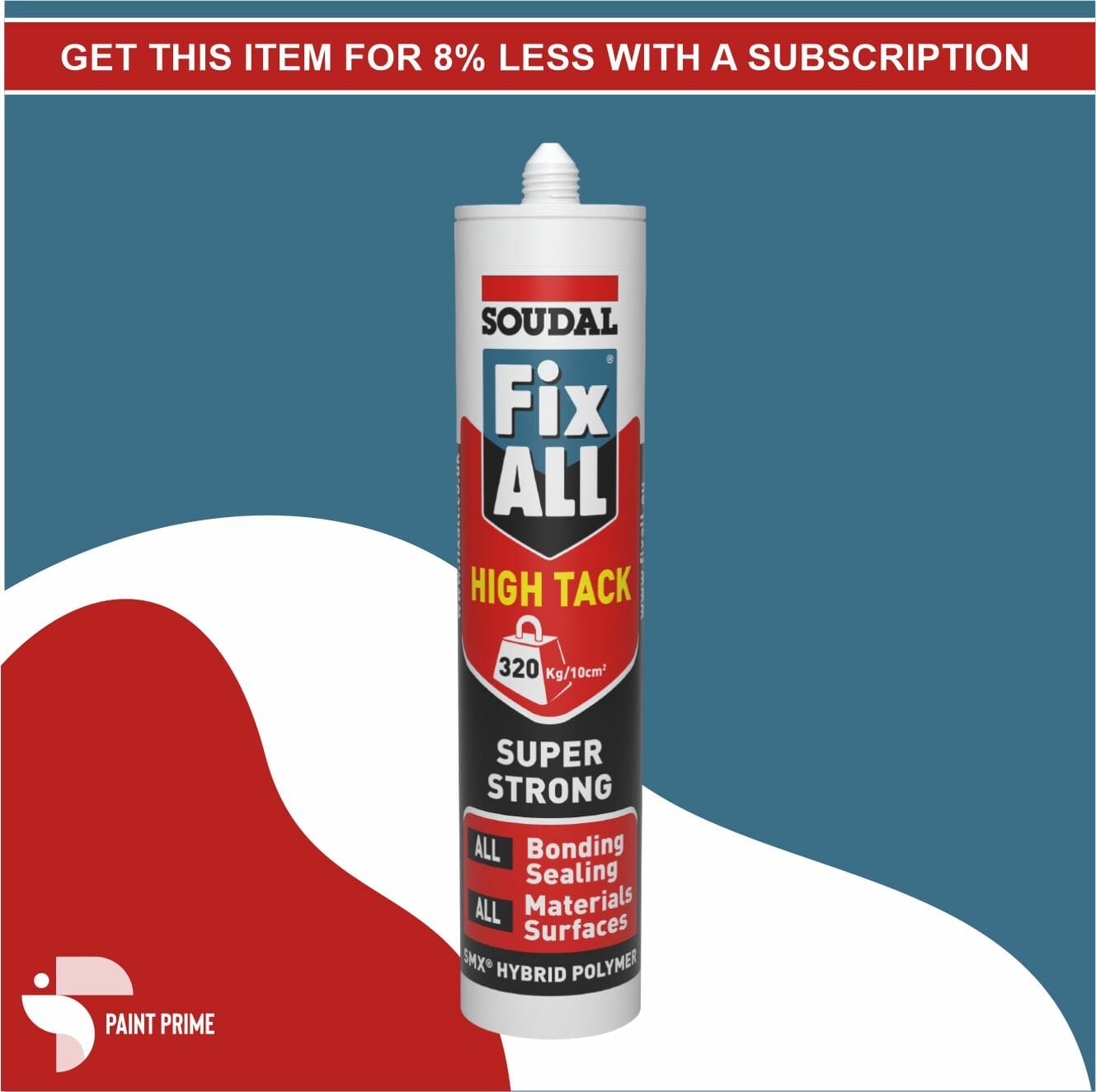 SOUDAL FIX ALL HIGH TACK GREY - 290ML